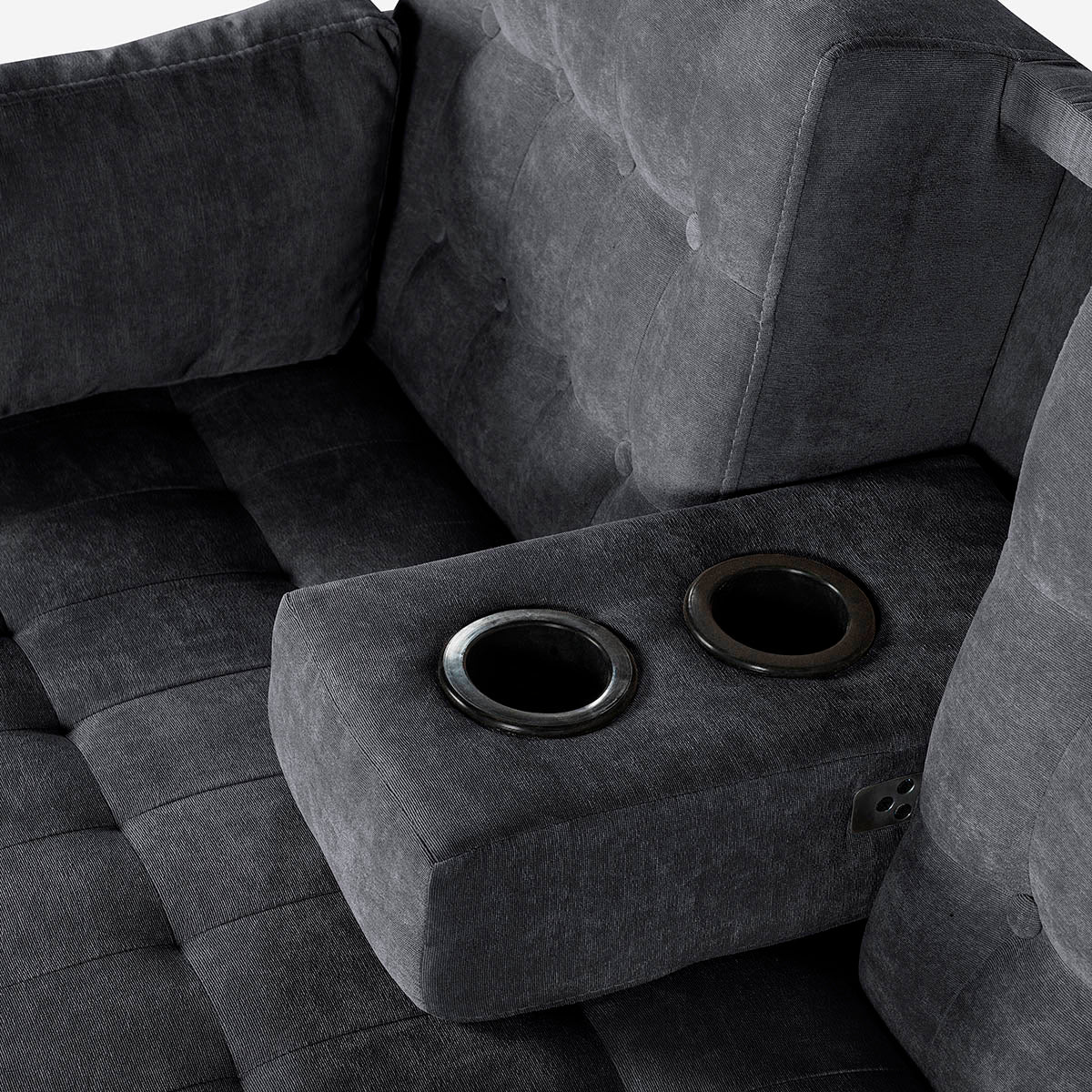 Sala Modular Chica Hassan Gris Oxford