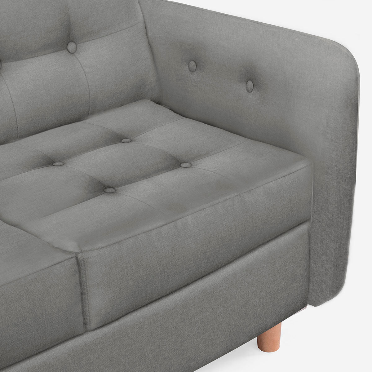 Sala Esquinera Astori Color Gris Claro