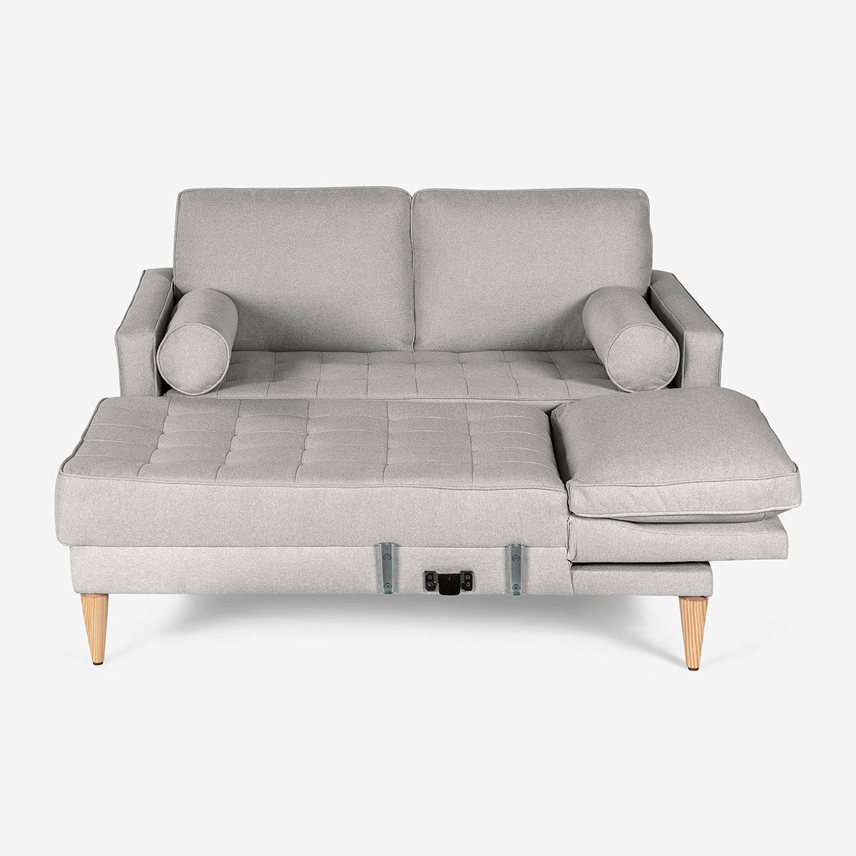 Sala Modular Chica Benedetto Color Gris Claro - Outlet