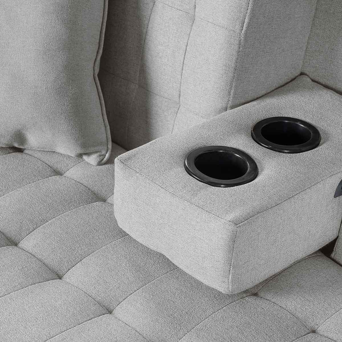 Sala Modular Chica Kendall Gris Claro