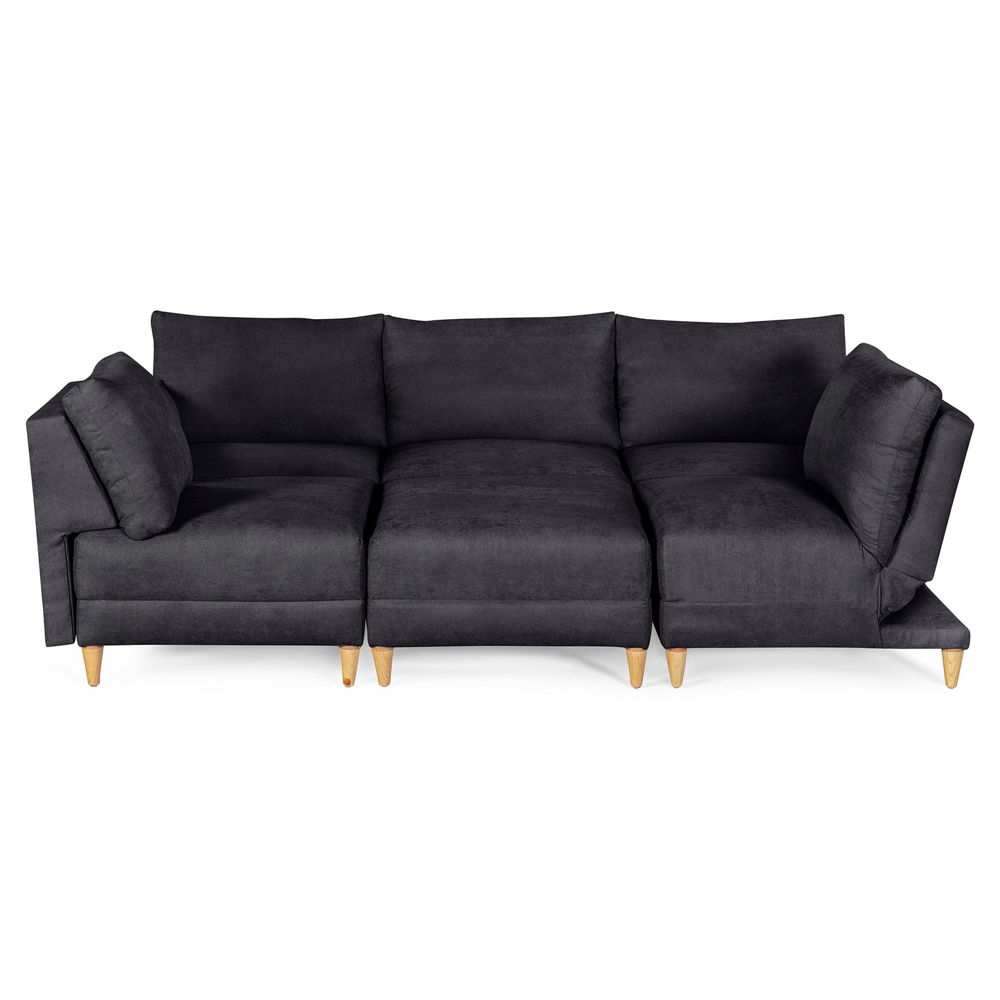 Sala modular Everyn de 6 modulos Color Negro