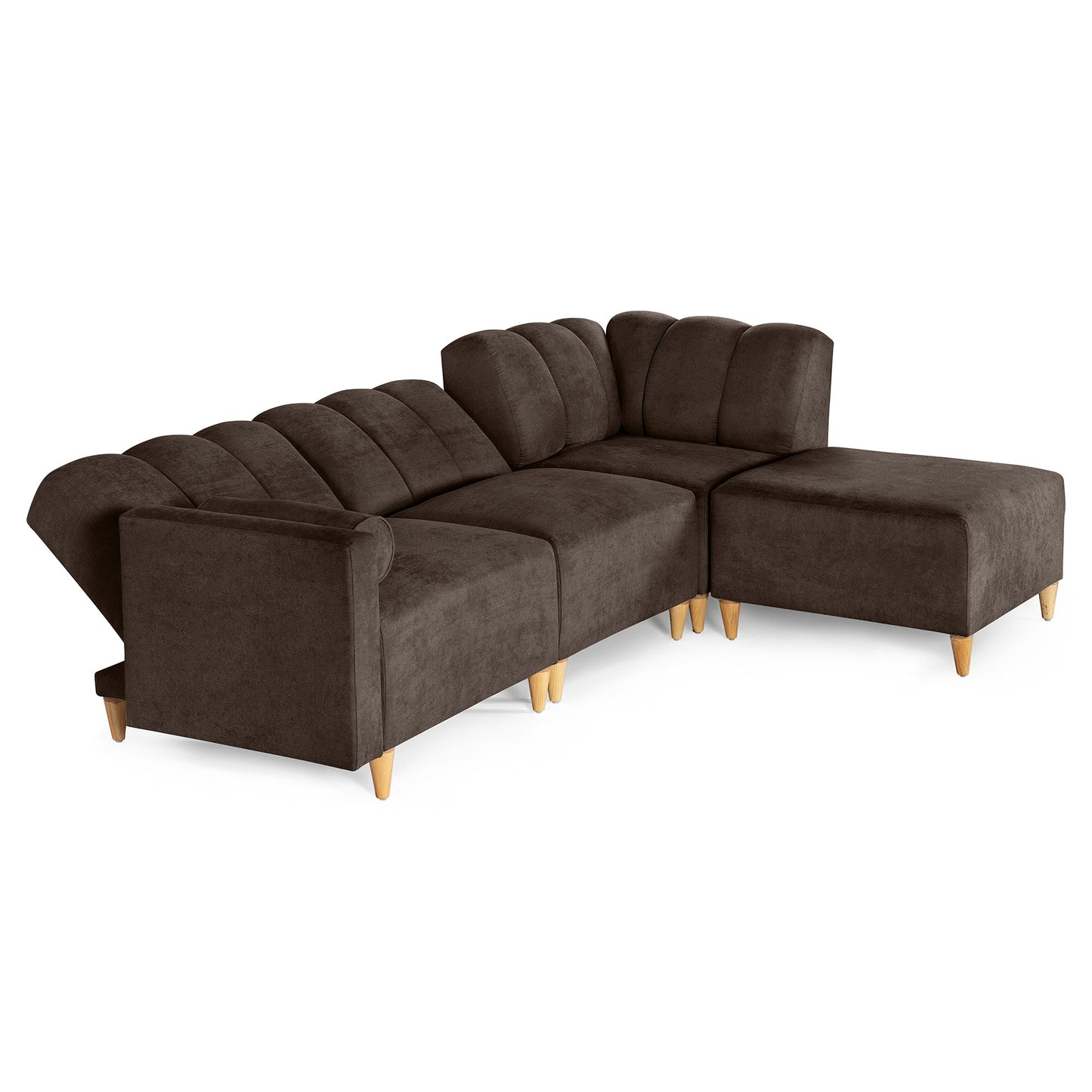 Sala Modular Kieran de 4 modulos Color Chocolate