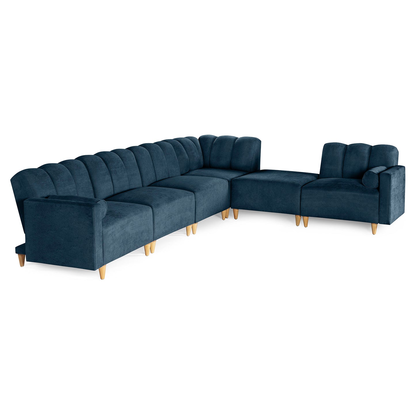 Sala Modular Kieran de 6 modulos Color Azul