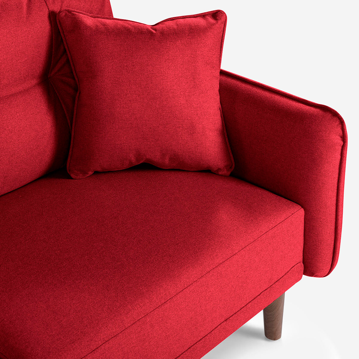 Sofá Cama Brokman Color Rojo