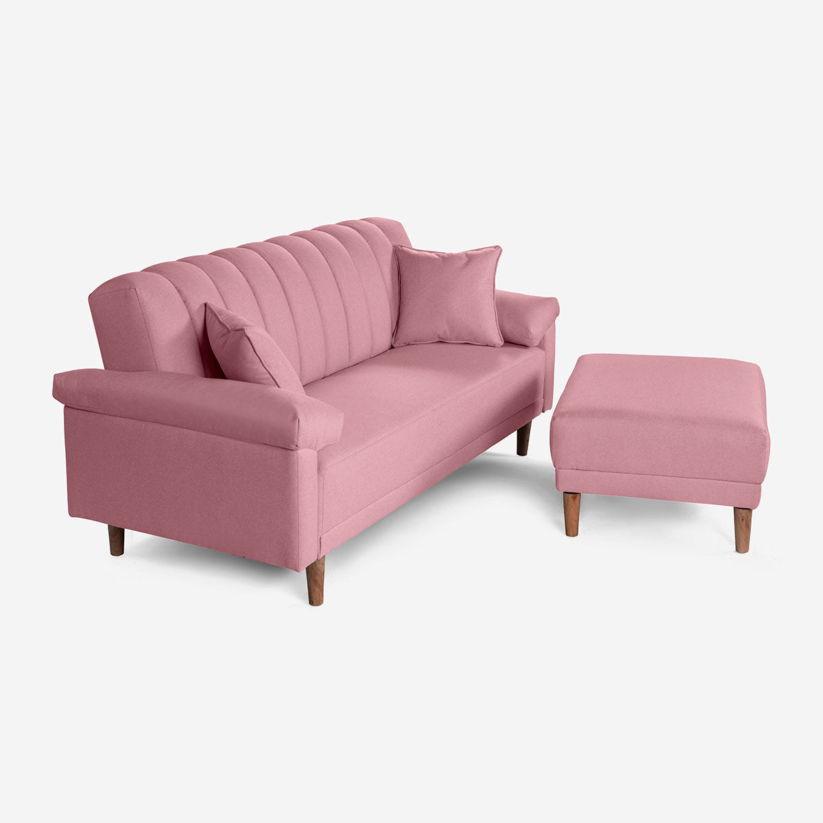 Sofa Cama + Taburete Calatrava Color Rosa