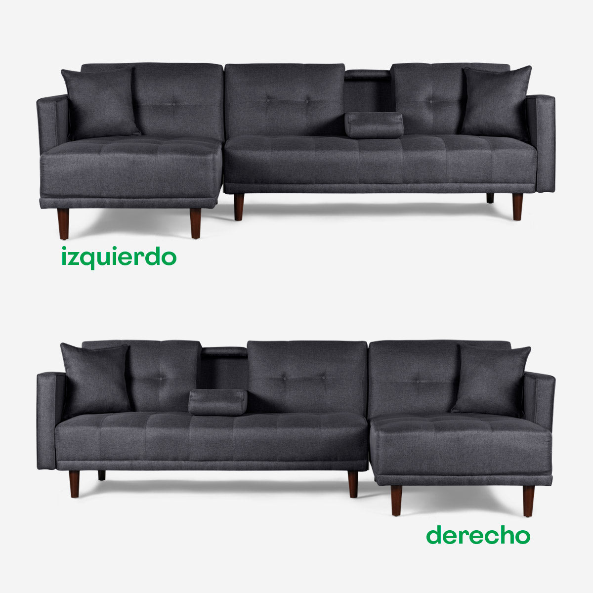 Sala Modular Harper Color Gris Oxford
