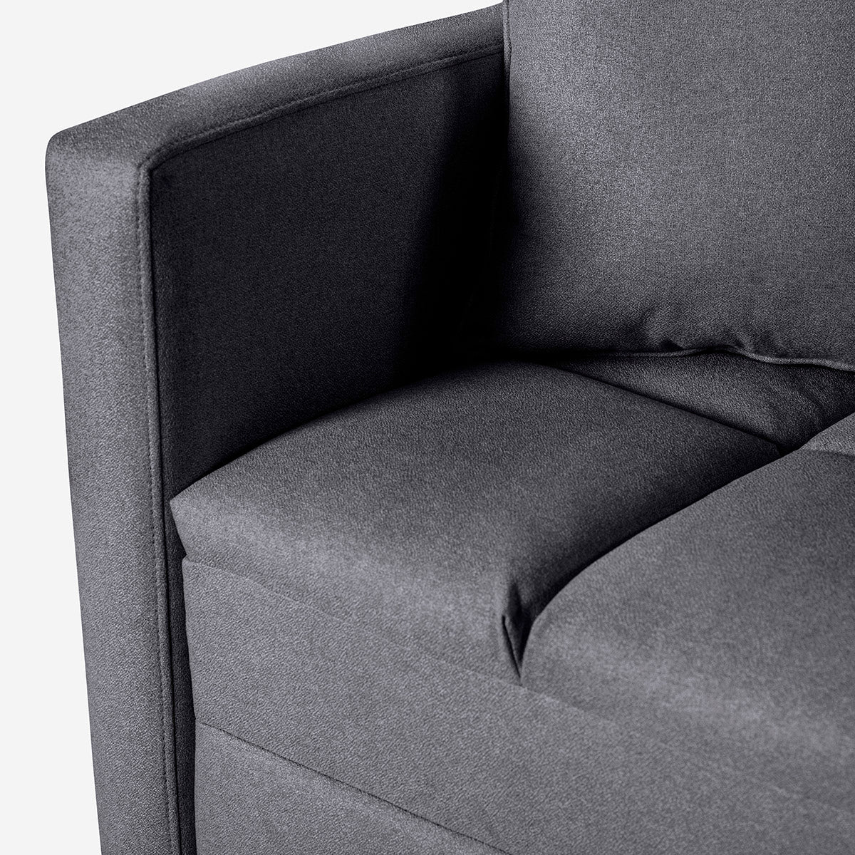 Sofá Love Seat Makora Arami Gris Oxford Lino De 2 Plazas - Outlet