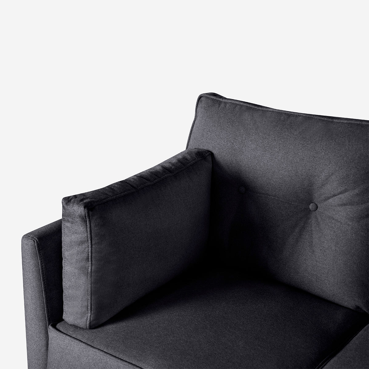 Sofá Love Seat Makora Penny Gris Oxford Lino De 2 Plazas - Outlet