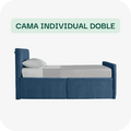 Cama individual doble