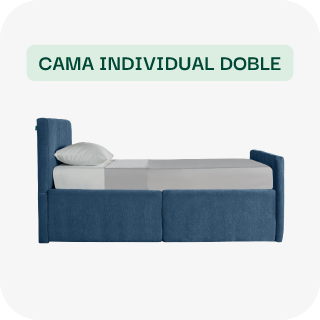 Cama individual doble