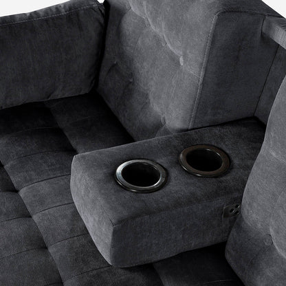 Sala Modular Chica Hassan Gris Oxford