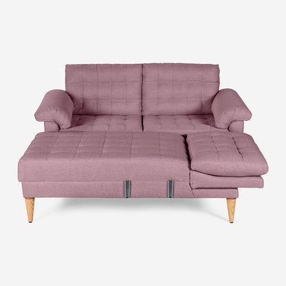 Sala Modular Makora Heidi Rosa Magic De 3 Plazas - Outlet