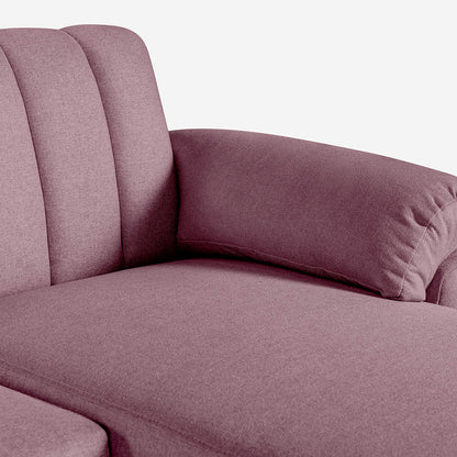 Sala Modular Makora Alessandra Rosa Magic De 3 Plazas Con Portavasos - Outlet