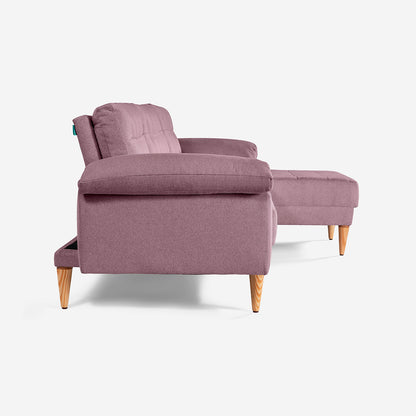 Sala Modular Makora Heidi Rosa Magic De 3 Plazas - Outlet