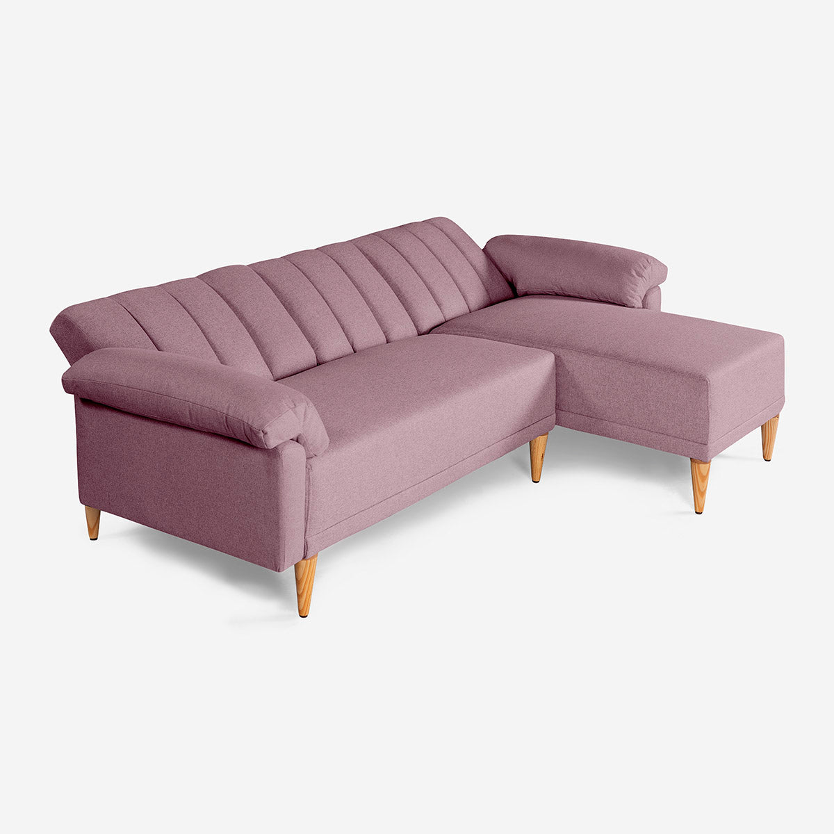 Sala Modular Makora Alessandra Rosa Magic De 3 Plazas Con Portavasos - Outlet