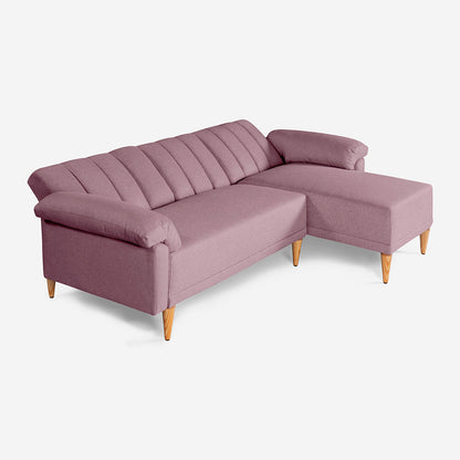 Sala Modular Makora Alessandra Rosa Magic De 3 Plazas Con Portavasos - Outlet