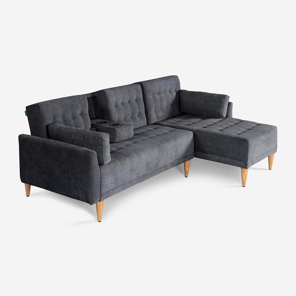 Sala Modular Chica Hassan Gris Oxford