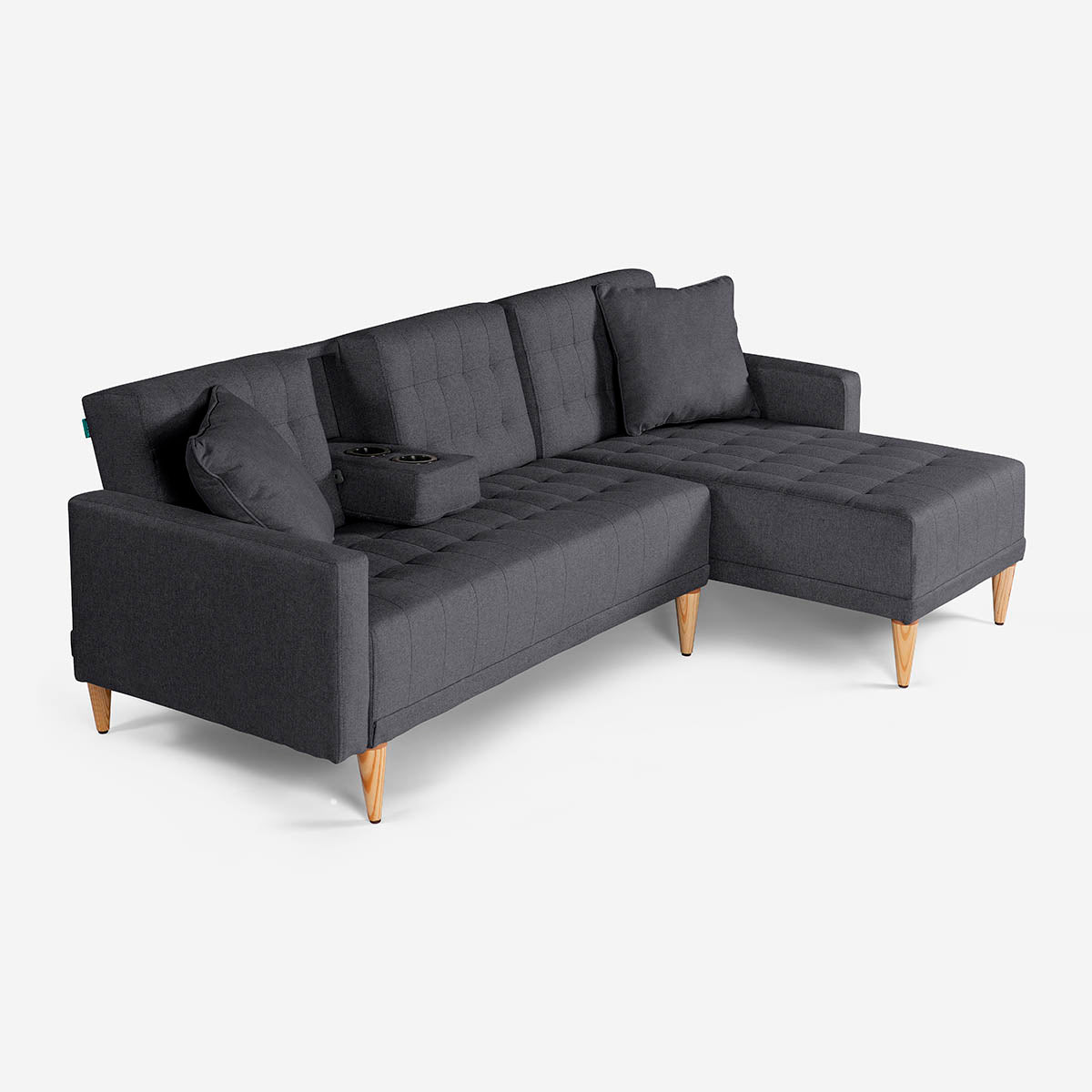 Sala Modular Chica Kendall Gris Oxford