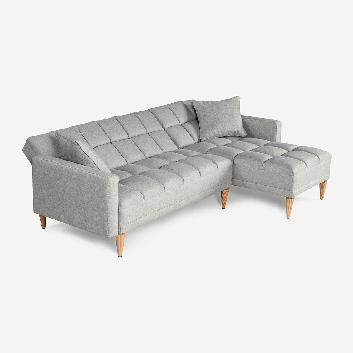 Sala Modular Chica Alpak Color Gris Claro
