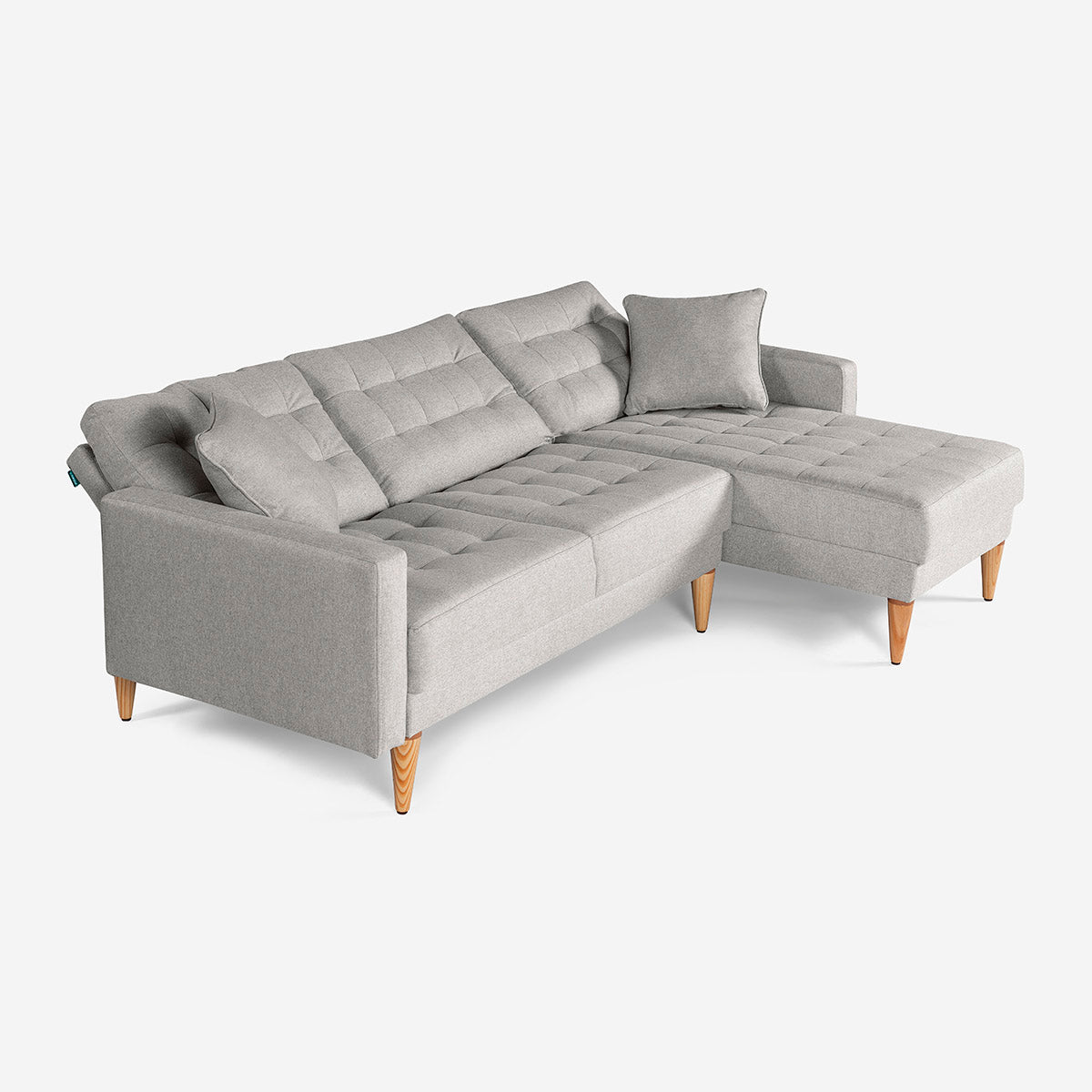 Sala Modular Chica Donato Color Gris Claro