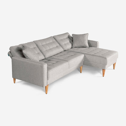 Sala Modular Chica Donato Color Gris Claro