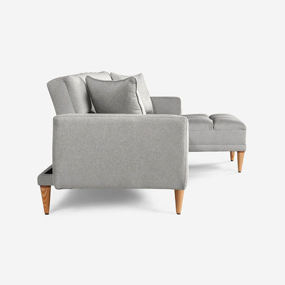 Sala Modular Chica Alpak Color Gris Claro