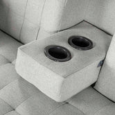 Sala Modular Chica Carlton Gris claro