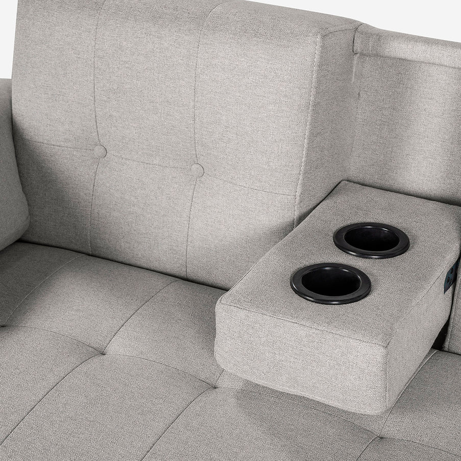 Sala Modular Chica Dassia Gris claro
