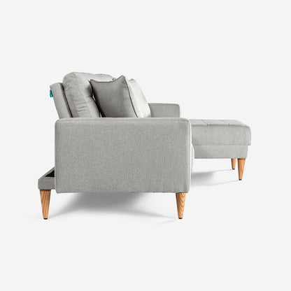 Sala Modular Chica Donato Color Gris Claro