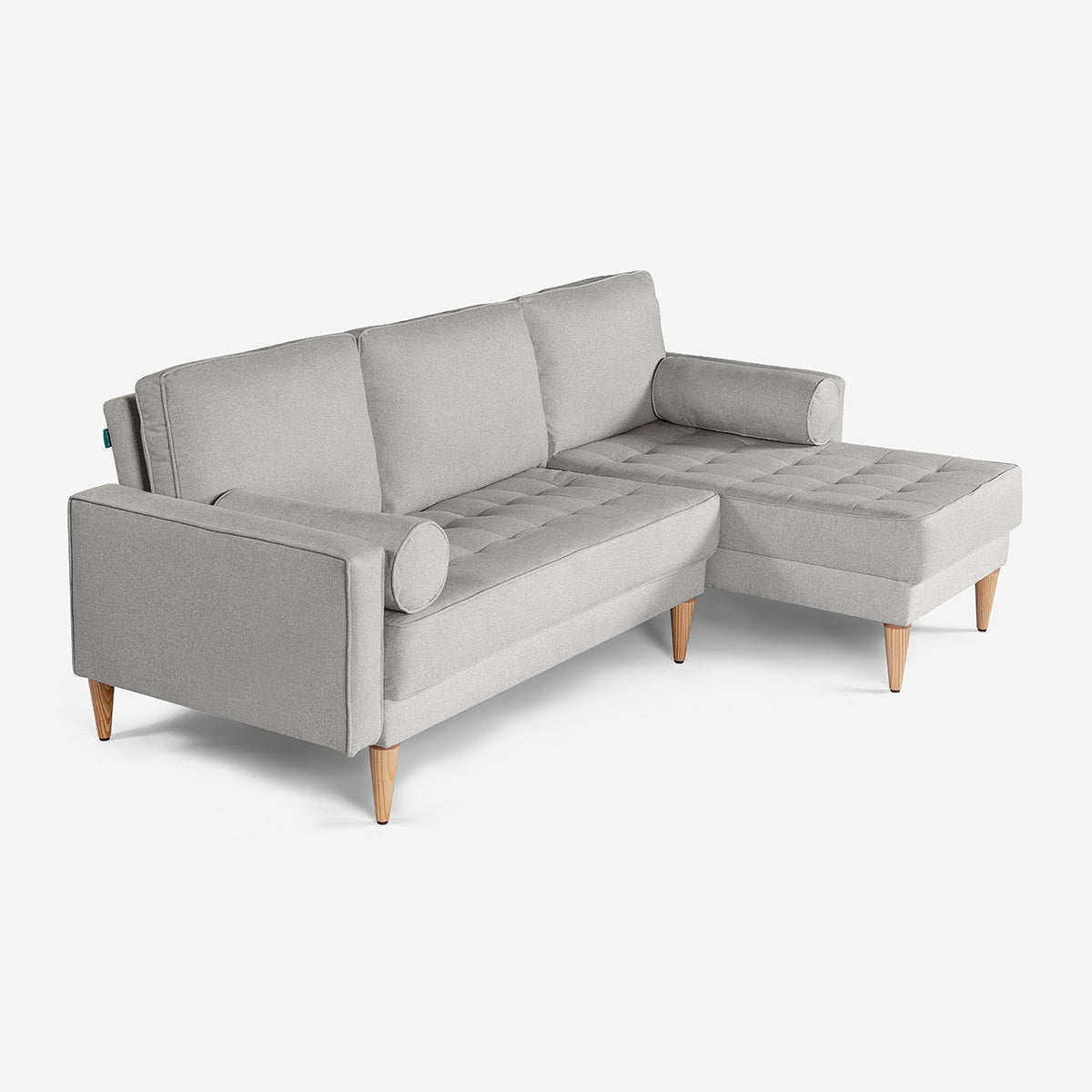 Sala Modular Chica Benedetto Color Gris Claro - Outlet