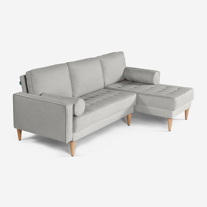 Sala Modular Chica Benedetto Color Gris Claro - Outlet