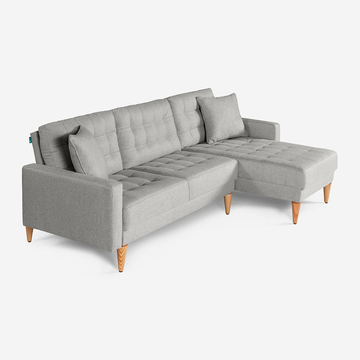 Sala Modular Chica Donato Color Gris Claro