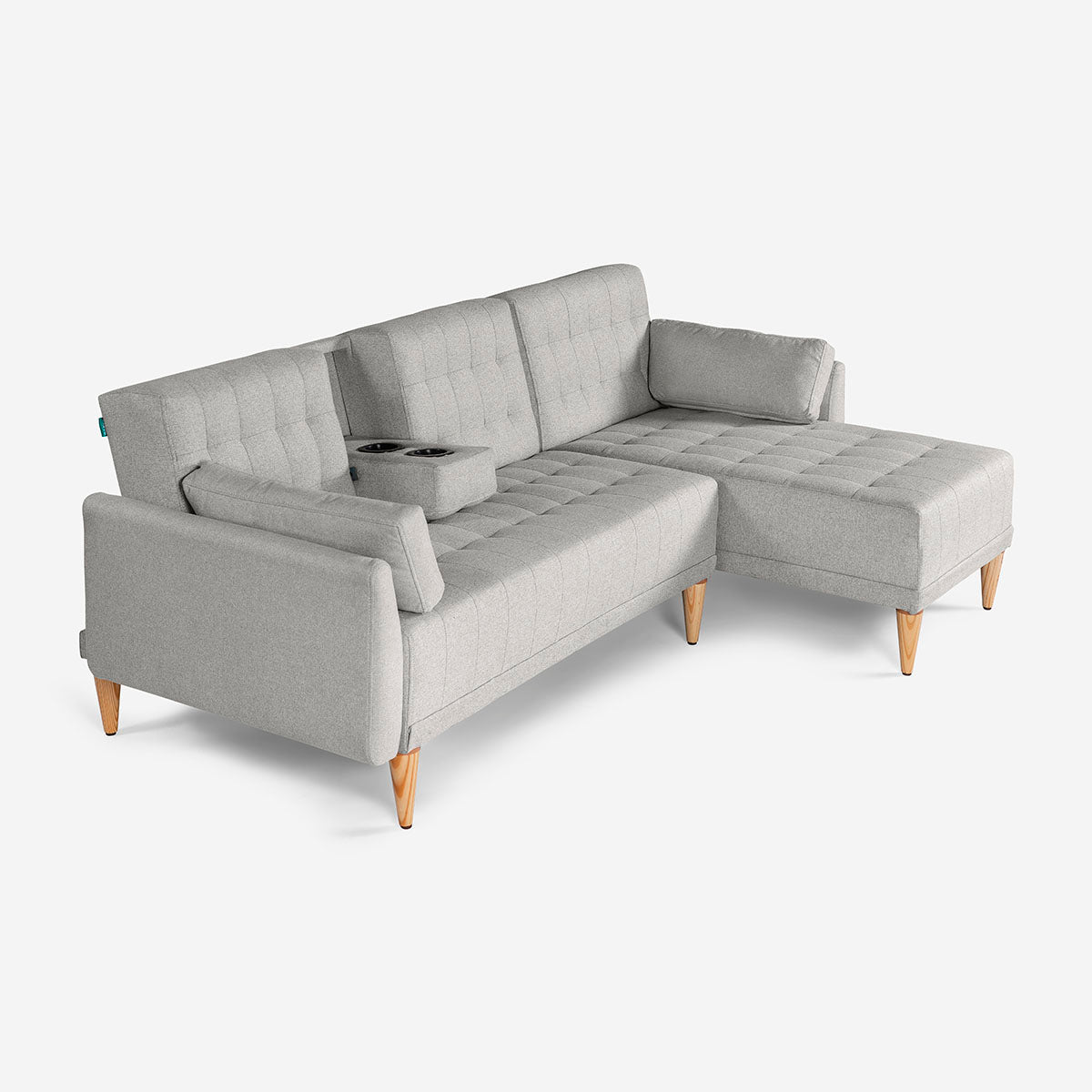 Sala Modular Chica Carlton Gris Claro