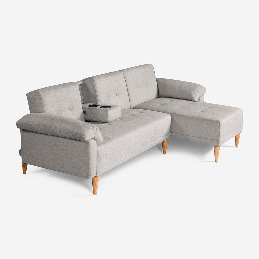 Sala Modular Chica Dassia Gris claro