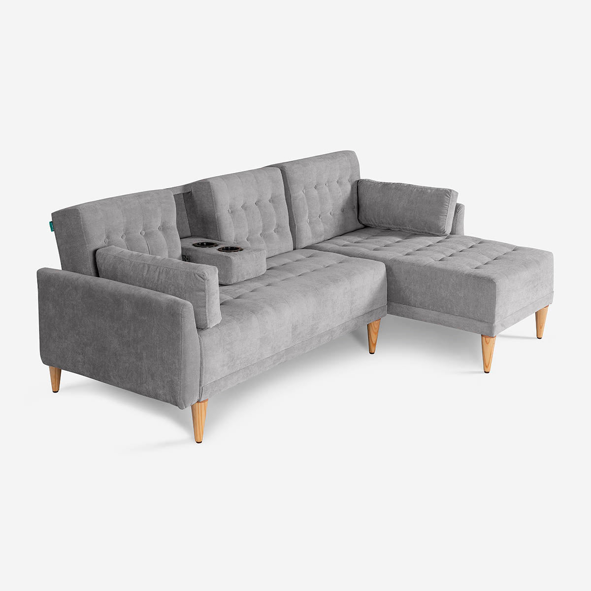 Sala Modular Chica Hassan Gris Claro