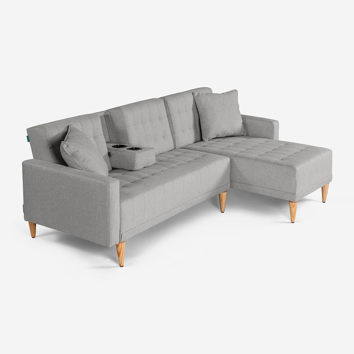 Sala Modular Chica Kendall Gris Claro