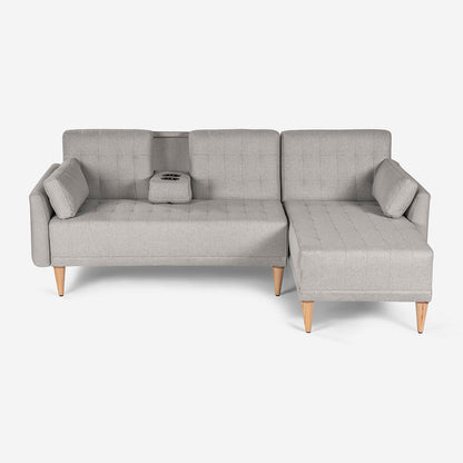Sala Modular Chica Carlton Gris Claro