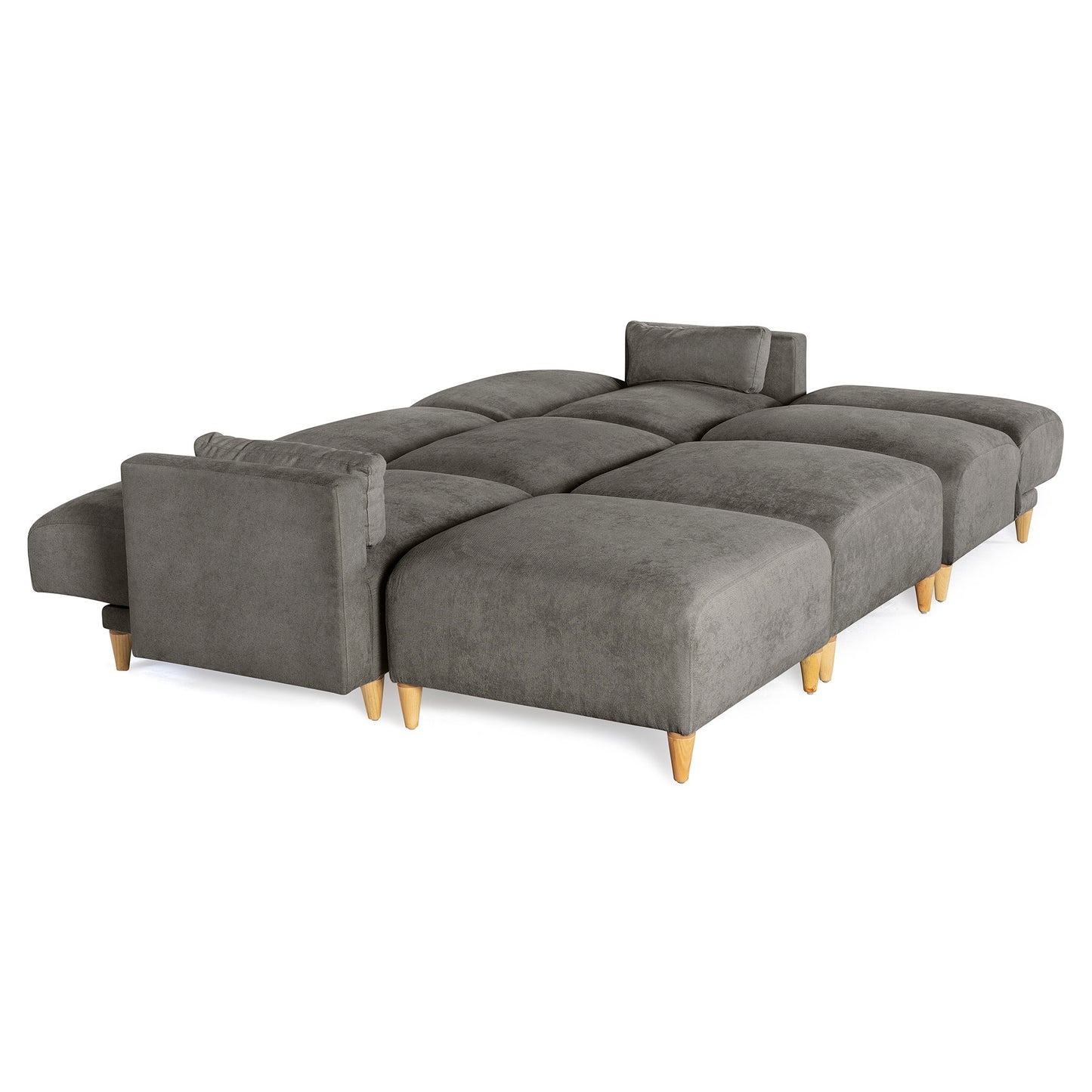 Sala Modular de 6 modulos Zavian Color Gris Oxford