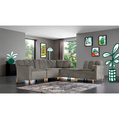 Sala Modular Kieran de 5 modulos Color Oxford