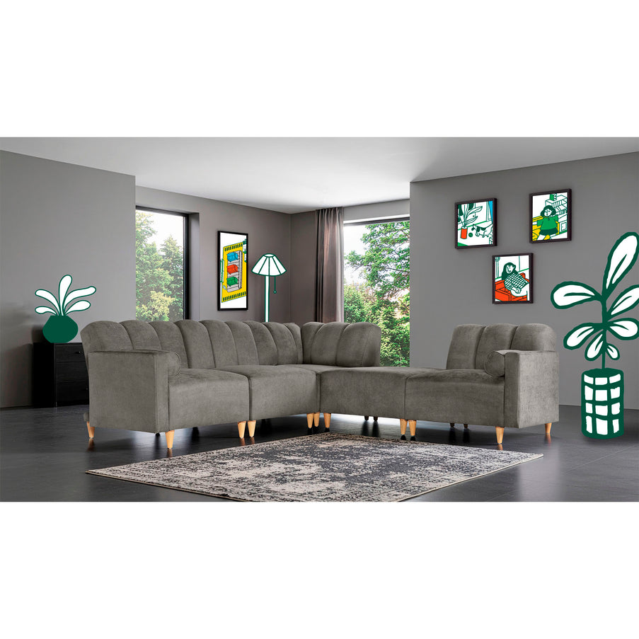 Sala Modular Kieran de 5 modulos Color Oxford