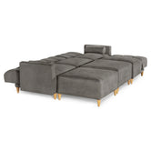 Sala Modular Kieran de 6 modulos Color Oxford