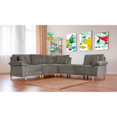 Sala Modular Maristella de 5 modulos Color Oxford