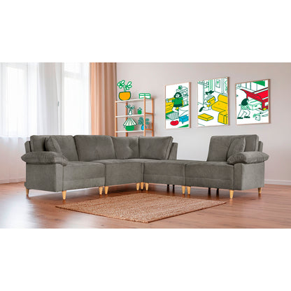 Sala Modular Maristella de 5 modulos Color Oxford