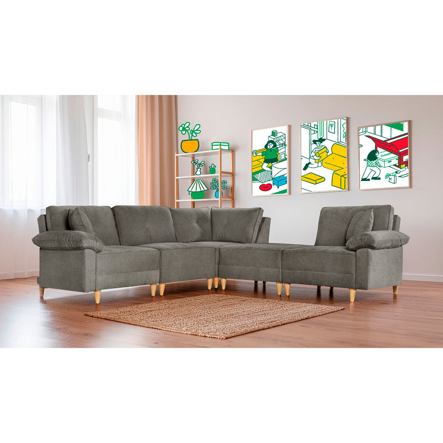 Sala Modular Maristella de 5 modulos Color Oxford