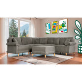 Sala Modular Maristella De 6 modulos Color Oxford