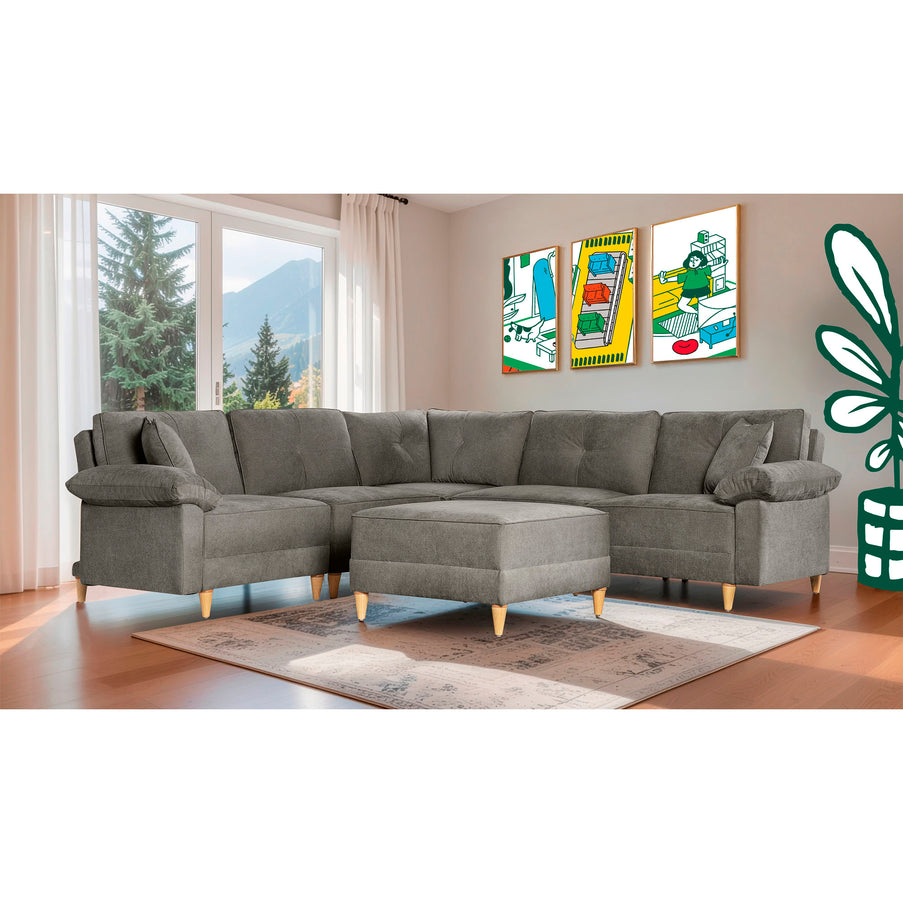 Sala Modular Maristella De 6 modulos Color Oxford