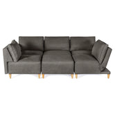 Sala De 6 Modulos Makora Morelli Memory Foam Oxford Chenil Respaldo Reclinable De 3 Posiciones