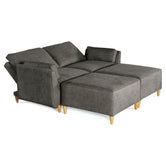 Sala De 4 Modulos Makora Morelli Memory Foam Oxford Chenil Respaldo Reclinable De 3 Posiciones