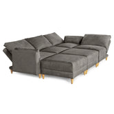 Sala De 6 Modulos Makora Everyn Memory Foam Oxford Chenil Respaldo Reclinable De 3 Posiciones