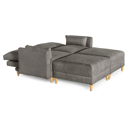 Sala modular Everyn 4 modulos Color Oxford